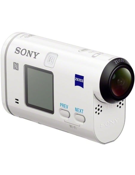 Sony Action Cam HDR-AS200VR - Videocámara deportiva (Full HD, resistente a salpicaduras, WI-FI, NFC, GPS y kit de mando a dista