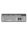 Logitech k310 - teclado lavable con conectividad usb, color negro/ blanco - qwerty
