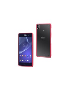 Made for Xperia MyFrame - Funda bi-material para Sony Xperia Z3, rosa y transparente: NO EXISTE: Kiwiku.com: Electrónica