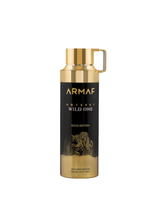 Armaf Odyssey Wild One Gold Edition Body Spray 200ml Para Hombre - Fragancia Amaderada y Especiada  