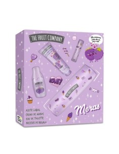 The Fruit Company Set de Regalo Moras Con Eau de Toilette, Crema de Manos y Aceite Labial