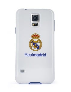 Kiwiku.com: Real Madrid RMCT003 - Funda TPU para Samsung Galaxy S5, con escudo color, blanco - Electrónica