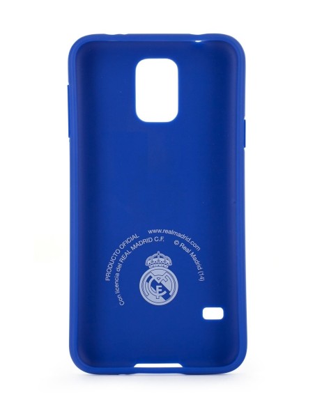 Kiwiku.com: Real Madrid RMCT003 - Funda TPU para Samsung Galaxy S5, con escudo color, blanco - Electrónica