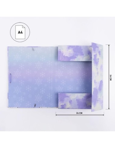 CERDA Carpeta Escolar Frozen Be Magic A4 Lila - Organización Con Estilo