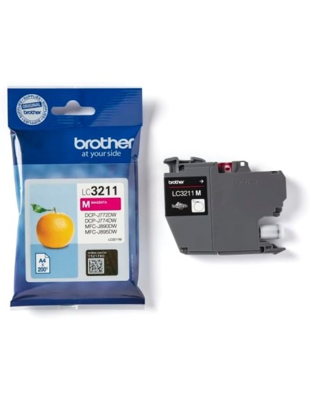 Cartucho De Tinta Brother LC-3211M Magenta Para Impresoras Inkjet | Kiwiku  