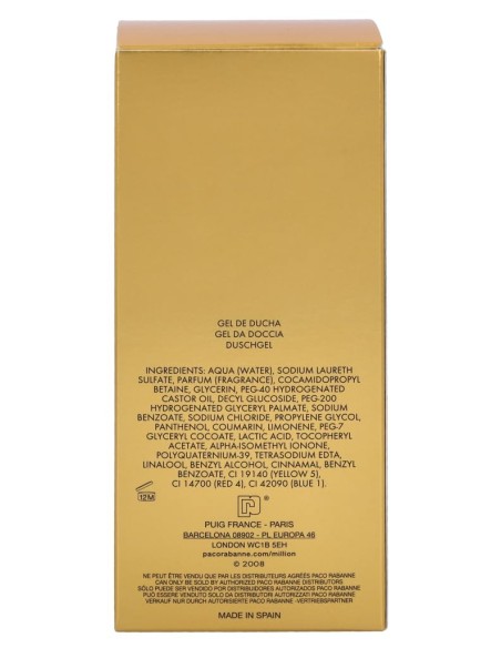PACO RABANNE 1 Million Gel De Ducha Para Hombre 150 Ml - Kiwiku