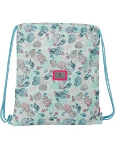 safta_bolsa_mochila_con_cuerdas_santoro_azul_verde_para_niños 2
