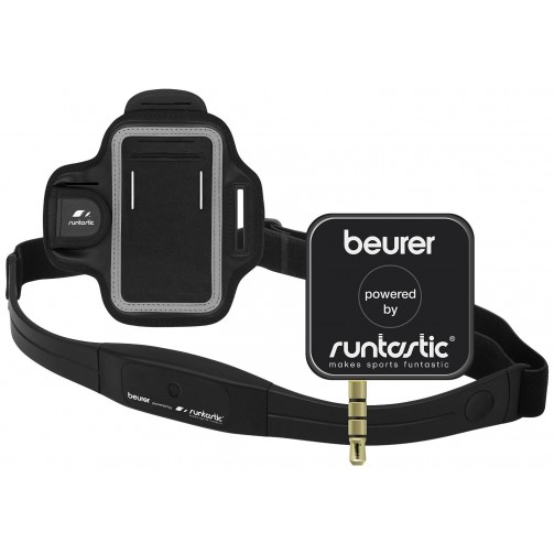 Beurer PM200 - Dispositivo pulsómetro para smartphones, con receptor, banda  pectoral, funda, color negro: : Deportes