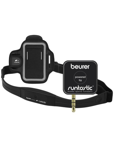 Beurer PM200 - Dispositivo pulsómetro para smartphones, con receptor, banda  pectoral, funda, color negro: : Deportes