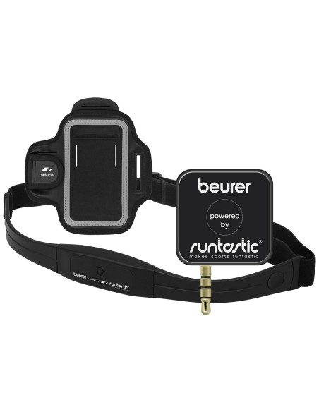 Beurer PM200 - Dispositivo pulsómetro para smartphones, con receptor, banda pectoral, funda, color negro: Kiwiku.com: Deportes