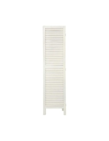 Biombo Plegable ATMOSPHERA Blanco De Madera De Paulonia 170 X 119 Cm - Kiwiku