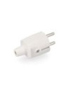 Edm Clavija de Enchufe de Goma Blanca Ip44 16a 250v Retráctil
