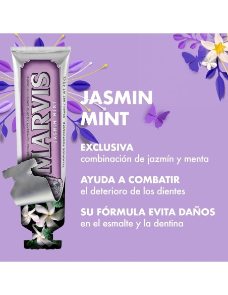 MARVIS Jasmin Mint Pasta De Dientes 85 Ml - Protección Y Frescura