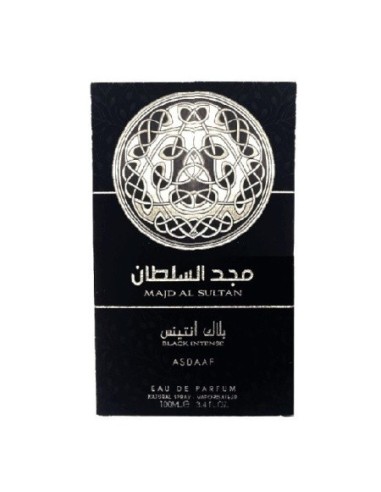 ASDAAF Majd Al Sultan Black Intense 100ml - Perfume Amaderado y Especiado para Hombre