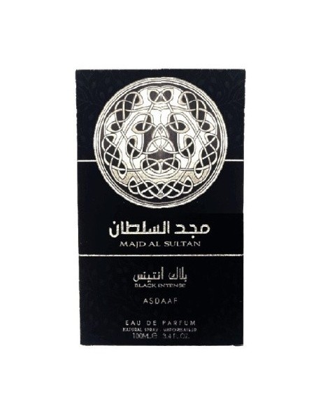 ASDAAF Majd Al Sultan Black Intense 100ml - Perfume Amaderado y Especiado para Hombre