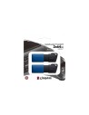 Kingston Datatraveler Exodia M Memoria Flash Usb 3.2 Gen 1 64 Gb (2 Piezas) Con Tapa Deslizante Negro y Azul