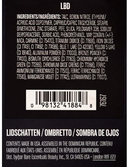 BUXOM Single Bar Shade LBD - Sombra De Ojos De Larga Duración | Kiwiku