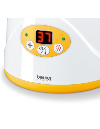 Beurer BY-52 - Calientabiberones y calientapotitos digital, color blanco/amarillo: Kiwiku.com: Bebé