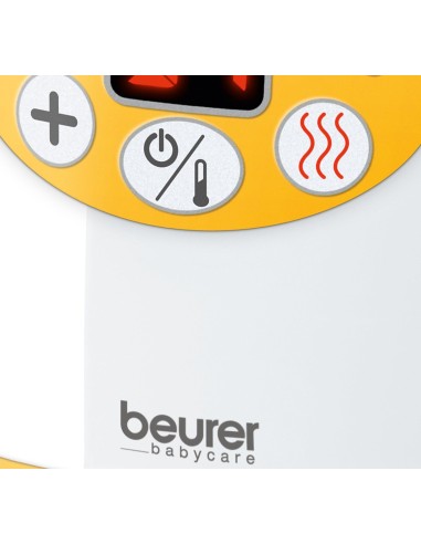 Beurer BY-52 - Calientabiberones y calientapotitos digital, color blanco/amarillo: Kiwiku.com: Bebé