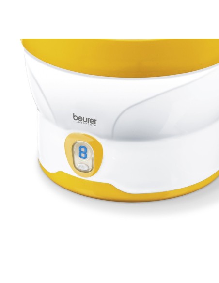 Beurer BY-76 - Esterilizador de vapor digital, color blanco/amarillo: Kiwiku.com: Bebé