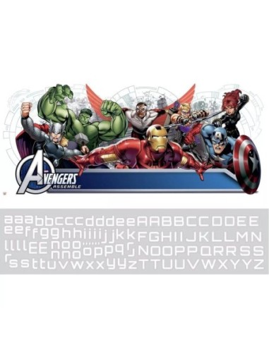 Vinilo Decorativo Marvel Avengers RMK2240GM - Kiwiku