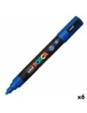 Posca Rotuladores Pc-5m Azul 6 Unidades Punta de Bala