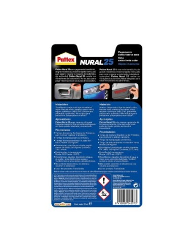 Pattex Adhesivo Instantáneo Nural 25 22 Ml Líquido 1 Pieza