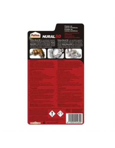 Pattex Adhesivo Instantáneo Nural 50 10 Ml Rojo Líquido