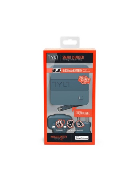 Bateria auxiliar tylt energi 6k 6000 mah lightning negra gris BXTYIP5NRG6TCGY kiwiku.com