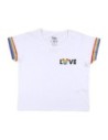 Cerda Camiseta de Manga Corta Mujer Disney Love Pride Blanco Talla M