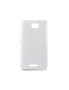 Funda flex ksix tpu para xperia e4 blanca B3455FTP02 kiwiku.com