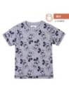 Cerda Camiseta de Manga Corta Infantil Mickey Mouse Gris Talla 4 Años 100% Algodón