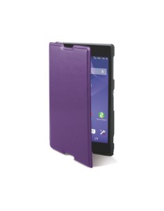 Funda folio ksix made for xperia para e4 standing purpura MFX3455FU81PR kiwiku.com