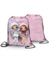 Na Na Na Surprise Bolsa Saco Con Cordones de Poliéster, Estampado Delantero y Trasero, 31x39 Cm