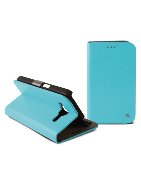 Funda folio ksix para galaxy s6 standing turquesa B8550FU20T kiwiku.com