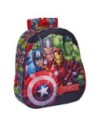 Avengers Mochila Infantil 3d 33cm Con Diseño Termoconformado y Bolsillo Lateral