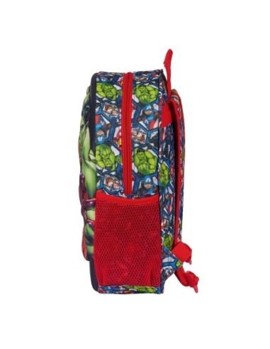 Mochila Infantil AVENGERS 3D 33cm Con Diseño Termoconformado Y Bolsillo Lateral - Kiwiku