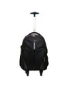 Phoenix Technologies Mochila Trolley Maleta Phdiscovery Con Ruedas para Portátil Hasta 17 Pulgadas Viaje Nylon Negro