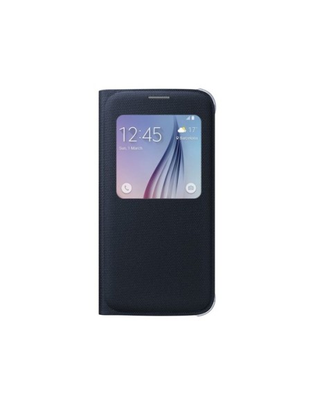 Funda samsung s view cover (fabric) para galaxy s6 negra EF-CG920BBEGWW kiwiku.com