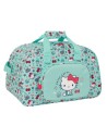 Safta Bolsa Deporte Hello Kitty Sea Lovers Turquesa 40 X 24 X 23 Cm Infantil Con Cinta Ajustable y Bolsillo Frontal