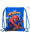 Spiderman Bolsa de Cordones Saco Plano Junior Great Power 34x26 Cm 3 Litros