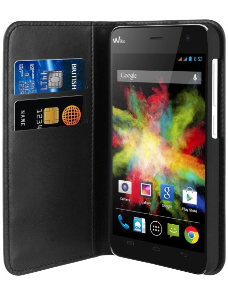 Wiko WISNS0002 - Funda con función soporte para Wiko Bloom, negro - Electrónica - Kiwiku.com