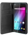 Funda wallet folio función soporte negra wiko lenny