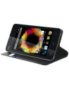 Funda wallet folio función soporte negra wiko sunset