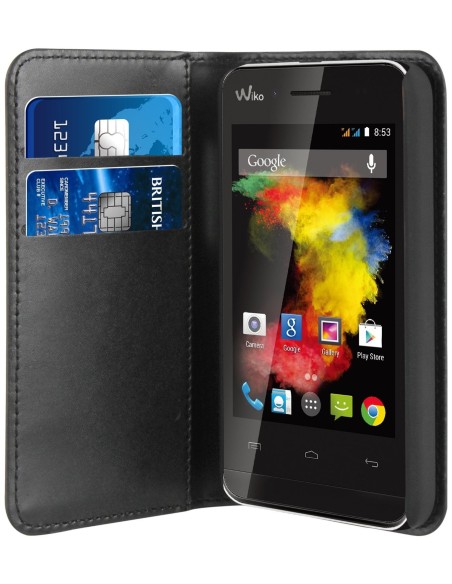 Wiko WISNS0006 - Funda con función soporte para Wiko Goa, negro: Kiwiku.com: Electrónica