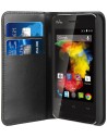 Funda wallet folio función soporte negra wiko goa