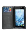 Funda wallet folio función soporte negra wiko getaway