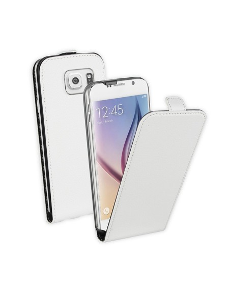 funda slim blanca + protector de pantalla samsung galaxy s6 muvit MUSLI0644 kiwiku.com