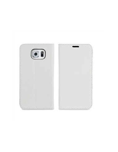 funda wallet folio función soporte blanca samsung galaxy s6 muvit MUSNS0180 kiwiku.com