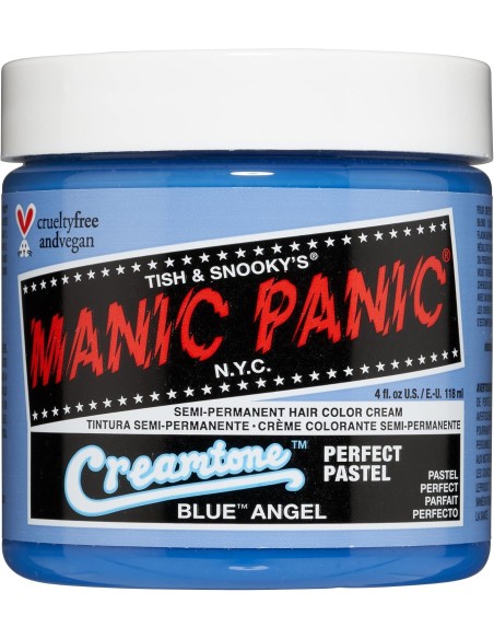 MANIC PANIC Creamtone Blue Angel 118ml - Tinte Capilar Semipermanente Pastel | Kiwiku